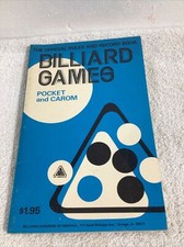 The Official Rules  Record Book Billiard Games Pocket  Carom Softcover, 1974 