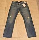 Lucky Brand 121 Heritage MADE IN USA Men’s Slim Leg Cone Denim Jeans 33x32 NEW — photo 4