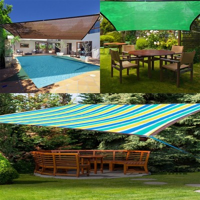 Sun Shade Sail Canopy Outdoor Patio Facility Sun Sail Shade Versatile Multi-Size