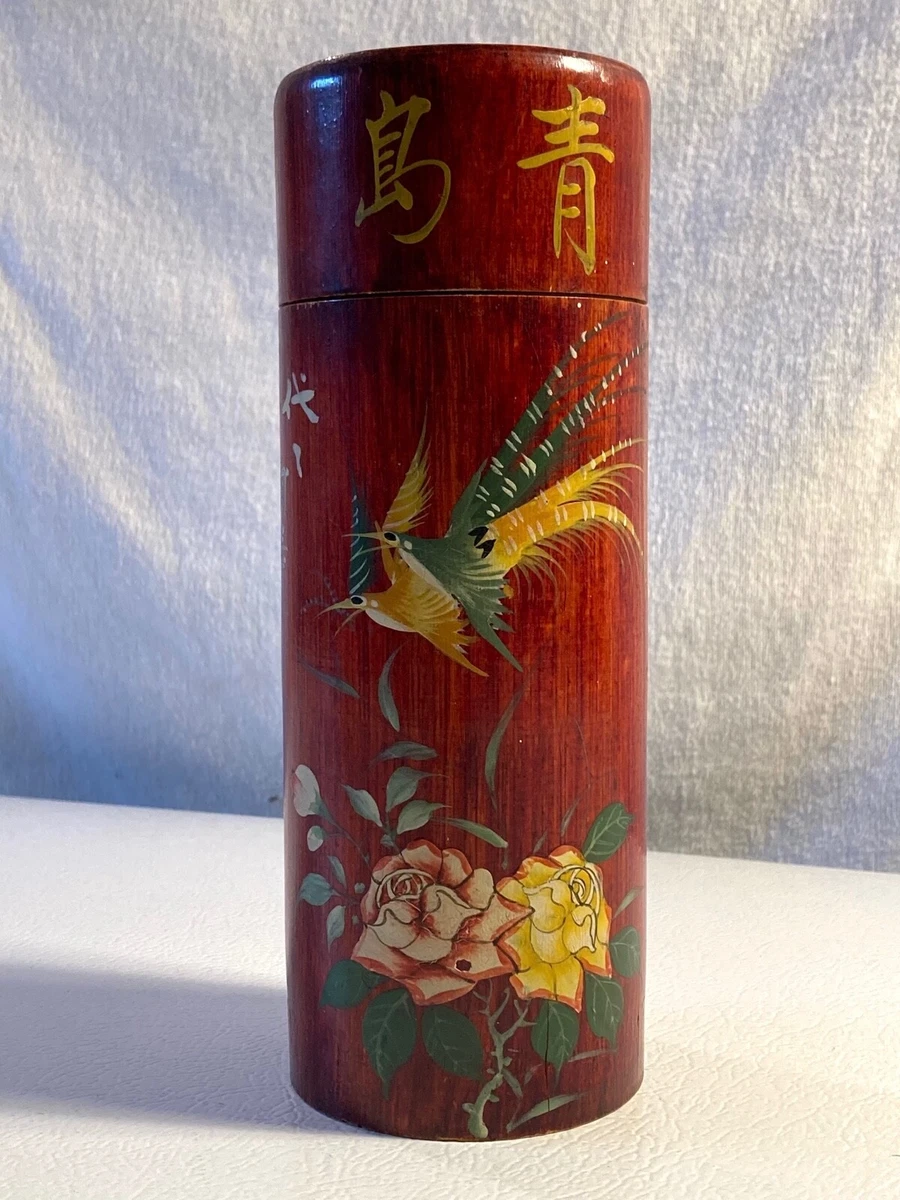 木制古董原始古董日本茶叶罐| eBay