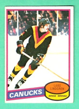(1) LARS LINDGREN  1980-81 O-PEE-CHEE # 177 CANUCKS ROOKIE VG  CARD  (F6286)
