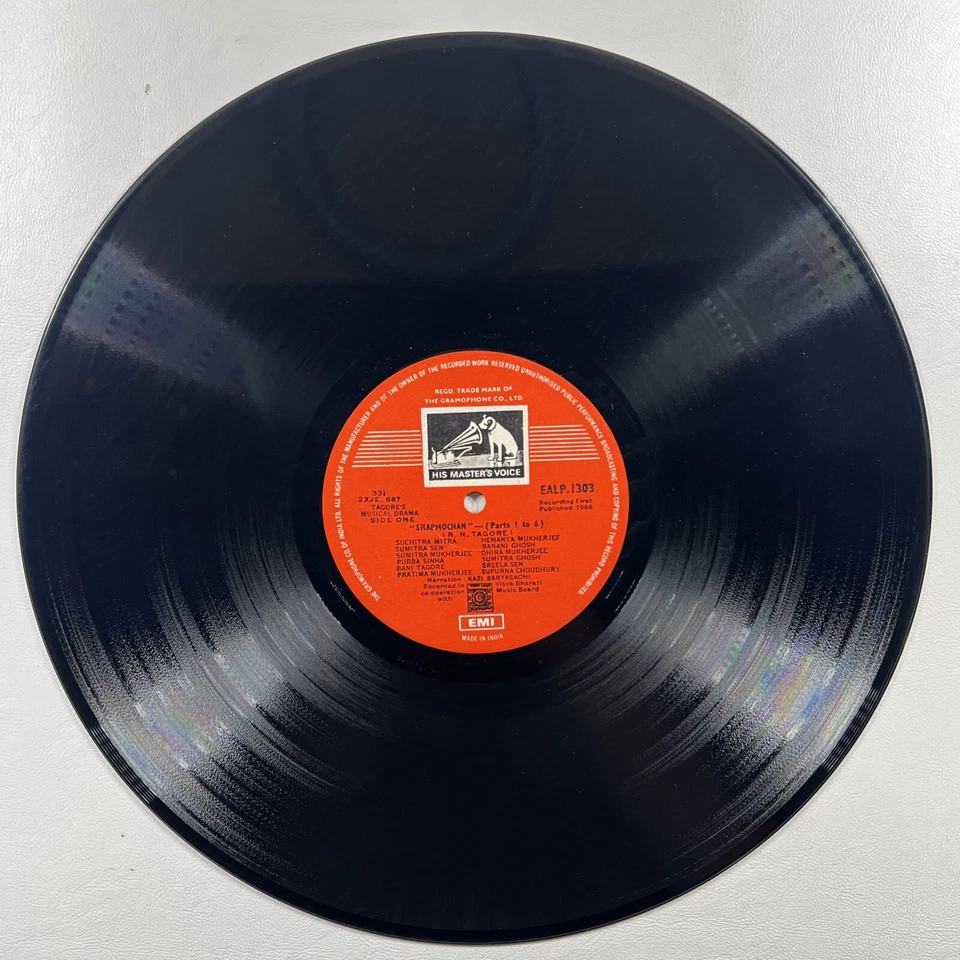 Rabindranath Tagore “Tagore’s Shap Mochan” LP/EMI EALP.1303 (EX) 1966 India Foto 4 de 4