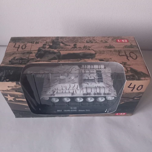 40 Tank Tank Tank SU-122 RKKA Ukraine (USSR) January 1943 1/43 Altaya Diecast
