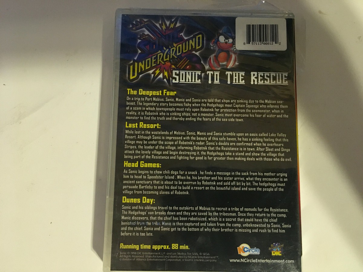 Sonic Underground - Sonic to the Rescue (DVD, 2008) for sale