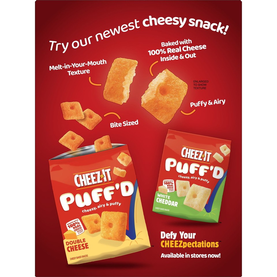 CheezIt Italian Four Cheese Thin Crackers (3 Pack), Baked Snacks, 12.4