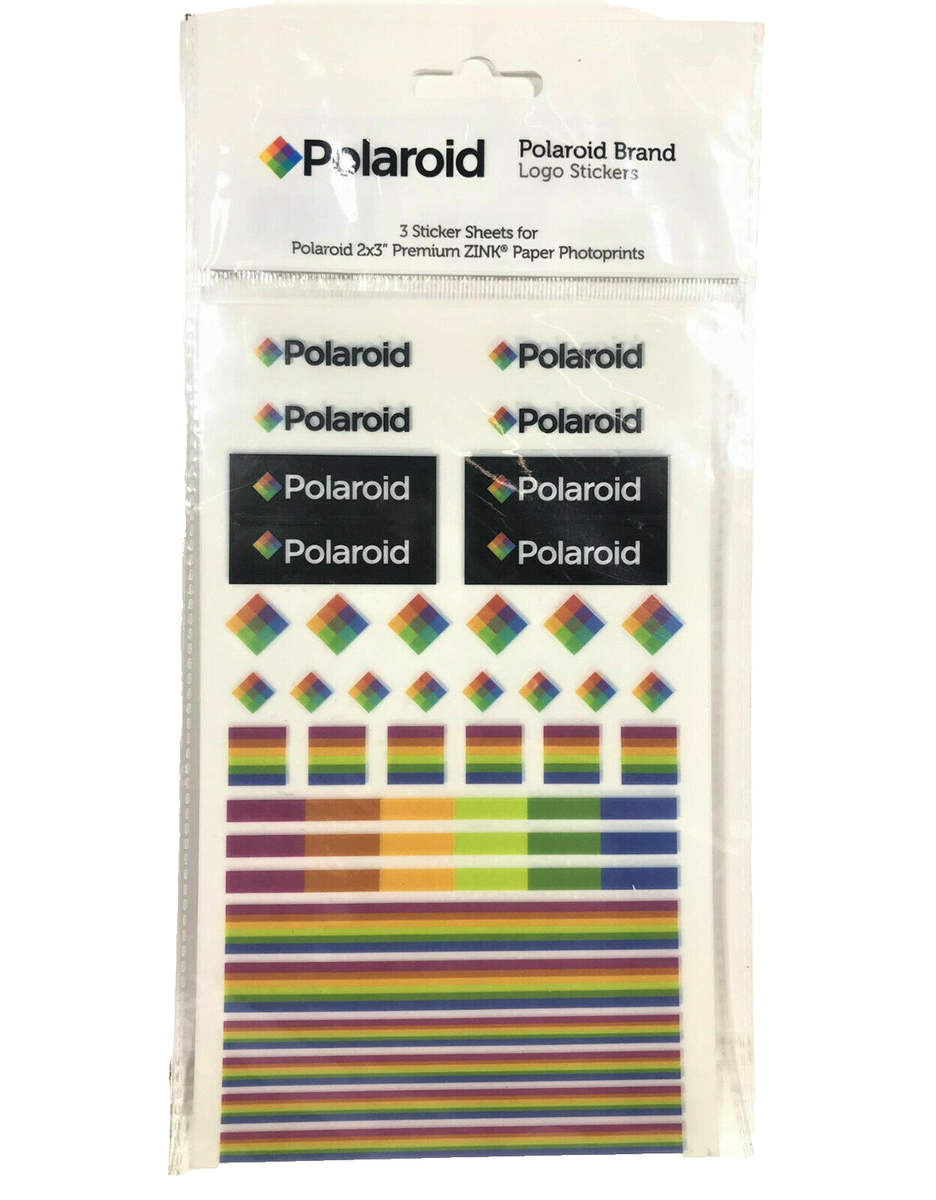 Polaroid Polaroid Logo Brand Stickers for 2x3