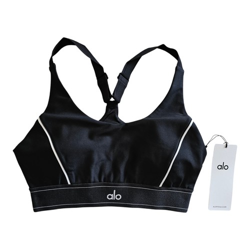 Alo Yoga Airlift Suit Up Bra Black Size Large NWT $78 - Picture 2 of 10