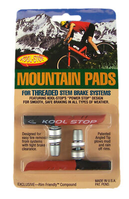 Kool-Stop Bremsschuh Mountain Pads für V-Brakes MTB Bremsbeläge dual compound