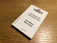 Folleto Booklet - TISSOT - Chronographs G10 - User's Manual