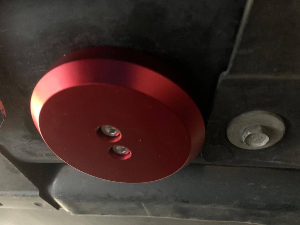 For Corvette C5 C6 C7 C8 Z06 ZR1 Red Leave In Lift Jack Pads Jacking Pucks USA - Foto 8