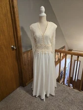 VINTAGE Aspeed Ivory Gown LARGE