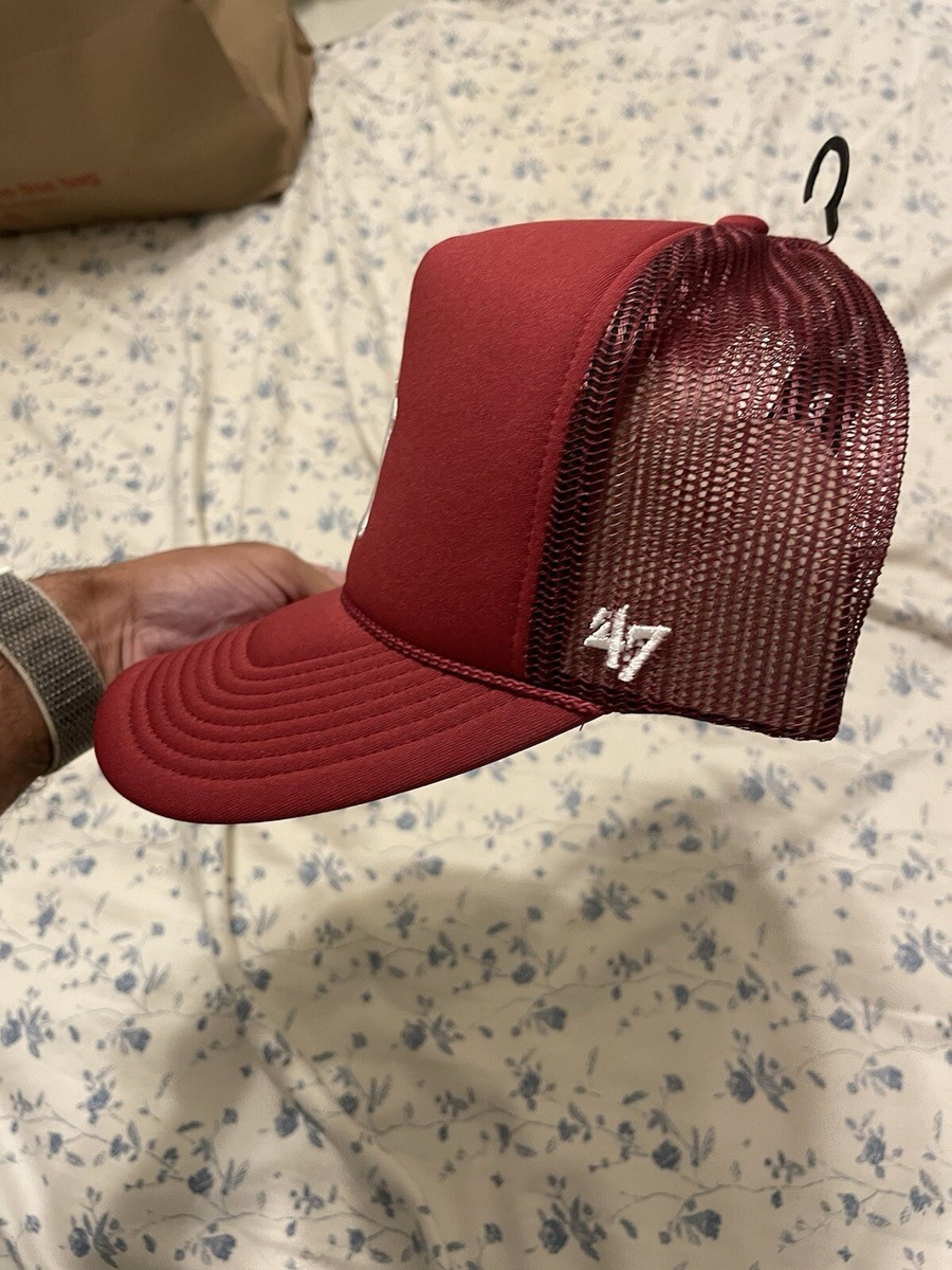 47 Brand New York Yankees Maroon Snapback Adjustable Trucker