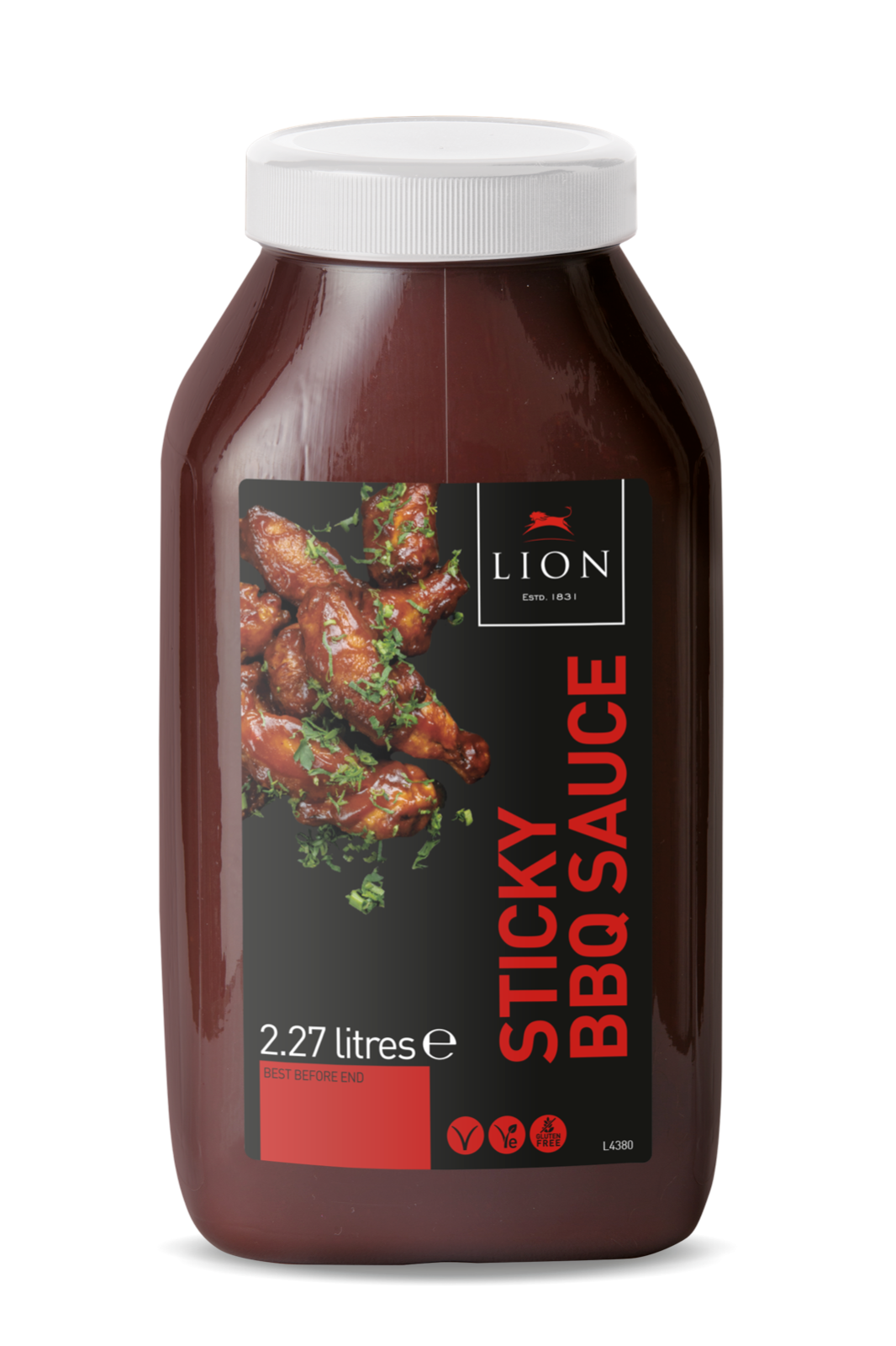LION STICKY BBQ SAUCE 2.27kg Catering Jar Kebab Takeaway Cafes BBQ a