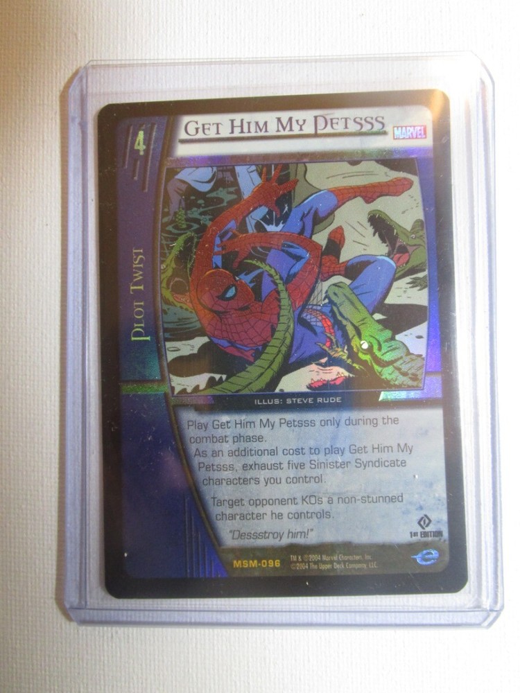 Spiderman VS System: Get Him My Petsss - Foil Marvel Web of Spider-man TCG CCG C