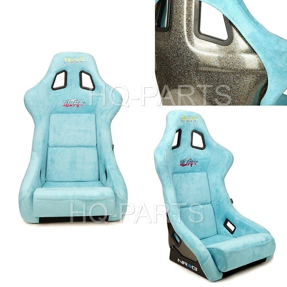 NRG PRISMA FIXED BACK BUCKET RACING SEAT FRP-302TL-ULTRA ALCANTARA