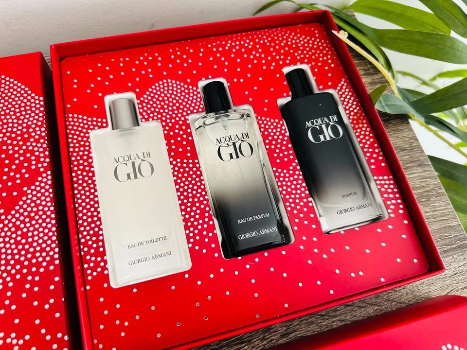 Giorgio Armani Acqua di Giò 15ml Trio Gift Set Holiday 2024 EDP & EDT FREE POST - image 4 of 4
