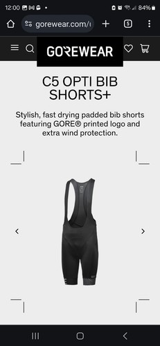 GORE C5 OptiBib XXL pantaloncini + uomo 100162 neri GORE C5 Opti pantaloncini bavaglino + SHI gratuito - Foto 5 di 7