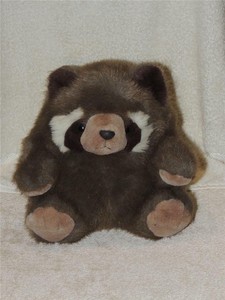 fat raccoon stuffed animal