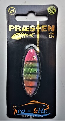 OG Praesten 3,5 g Limited Praesten und Fidusen Durchlaufblinker Rainbow Baitfish