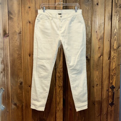 Current Elliot 10.15.9.5 White The Stiletto Jeans Womens 29 Skinny Ankle Crop