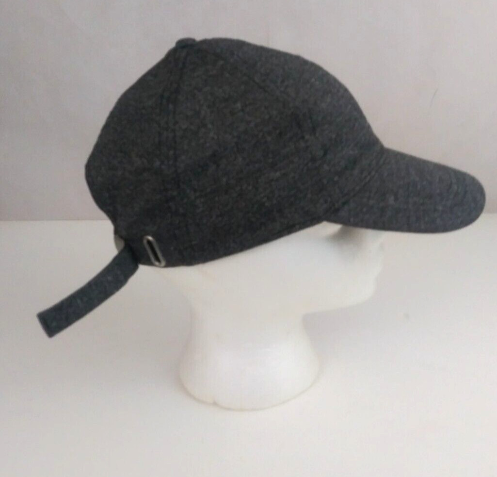 Solid Dark Gray Unisex Embroidered Adjustable Bas… - image 5
