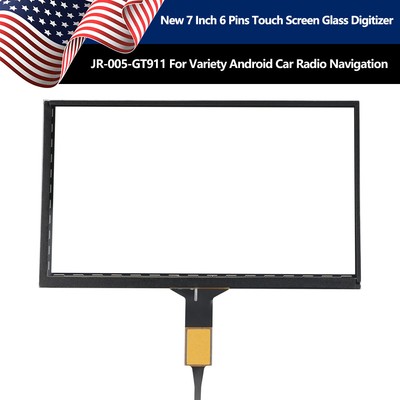 Car GPS Radio 7'' 6 Pins Touch Screen Glass Digitizer JR-005-GT911 For VW Variety