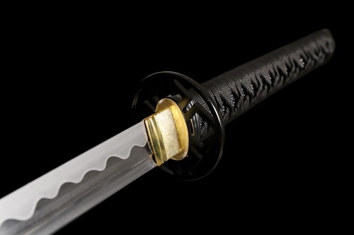 Australia All Black Katana Japanese Samurai Sharp Sword T10 Steel Blade Sharp - Picture 6 of 11