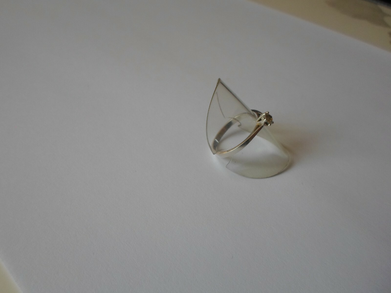 solid silver ring, solitaire, zirconium, s. 57/58 - image 5