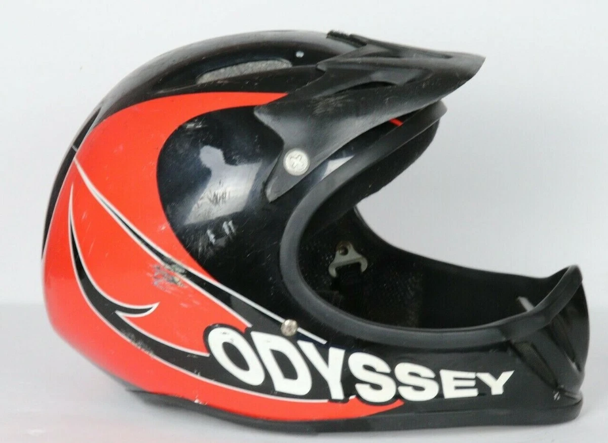 Vintage Odyssey Apache BMX Mens Small Full Face Helmet VTG Bike