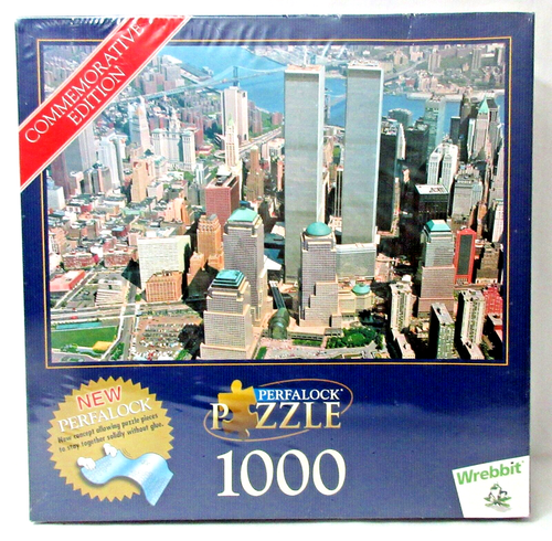 NEW YORK CITY Commemorative Twin Towers Jigsaw Puzzle Perfalock Wrebbit ...