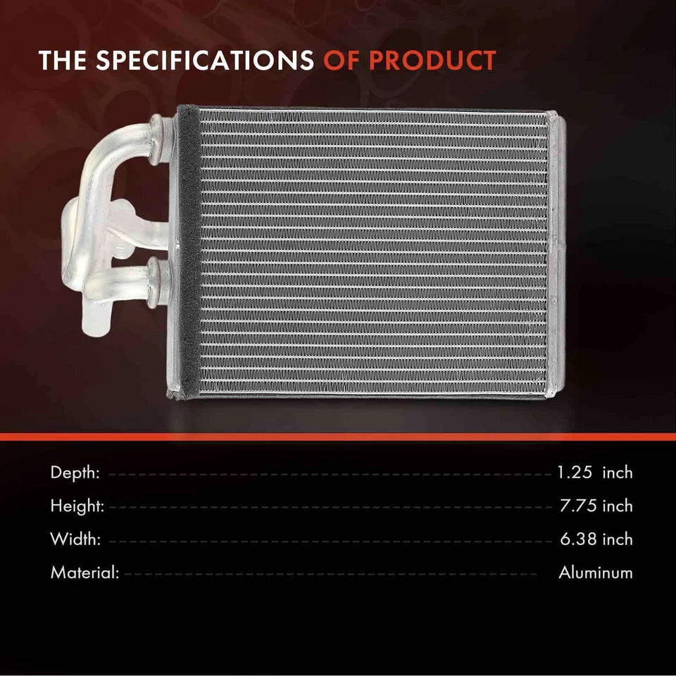 Núcleo de aquecedor HVAC para Nissan GT-R 09-21 INFINITI EX35 EX37 FX50 G25 G37 Q40 QX70 - Imagem 3 de 4