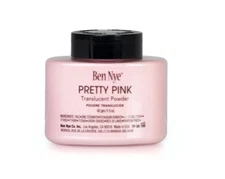 Ben Nye Pretty Pink Powder NEW TALC FREE formula 1.2oz-1.5 oz Translucent Powder