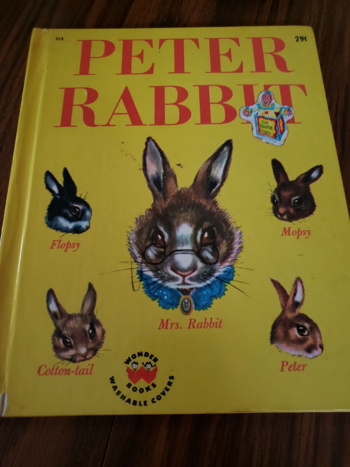 Peter Rabbit by Beatrix Potter 1947 Wonder Books