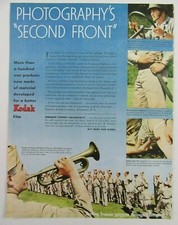 1949 EASTMAN KODAK COMPANY Photographys "Second Front" Magazine Print Ad