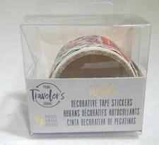 Winter Themed Decorative Tape Journal Washi Stickers Roll 96 Pieces TF