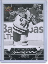 2023-24 Upper Deck Young Guns Canvas Black and White #C384 Ty Emberson