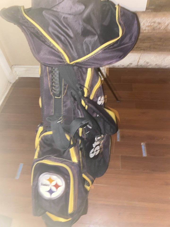 Pittsburgh Steelers Golf Club Bag, 14 Hole PLUS X, 1, 3 Club Covers