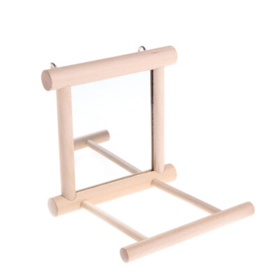 Birdcage Stands Bird Swing Mirror Parrot économies Stand Toy Parrot Hanging Play