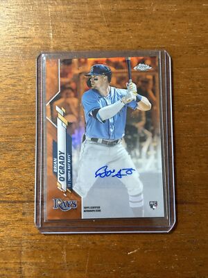 2020 Topps Chrome Update Sapphire Rookie Autos Orange Ref #RABO Brian O'Grady/25