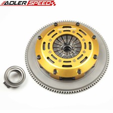 Racing Twin Disc Clutch Kit Flywheel For Honda Civic Acura Rsx Tsx K20 K24