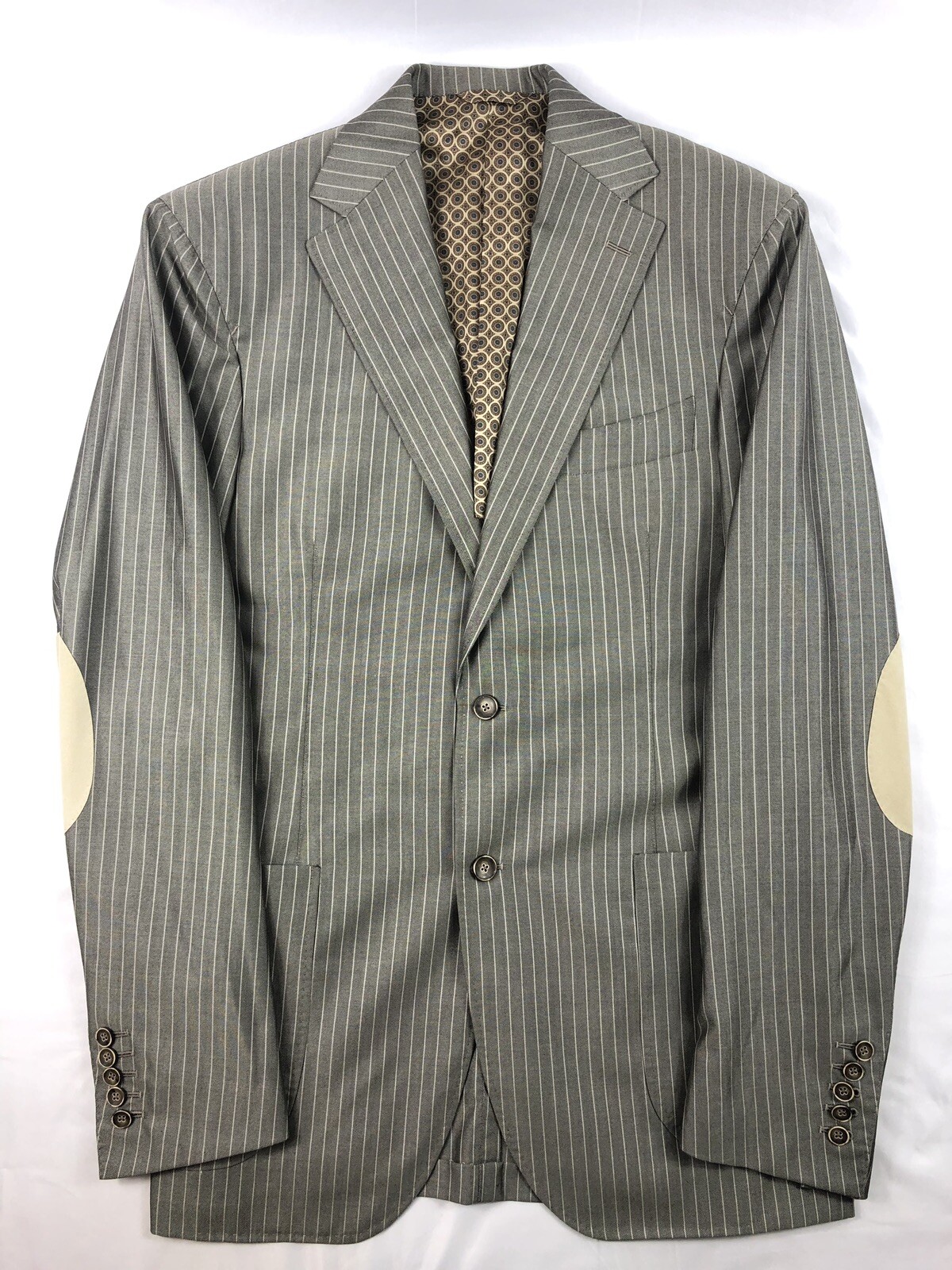 Randy Willard Gray Stripe Elbow Patch Functional … - image 4