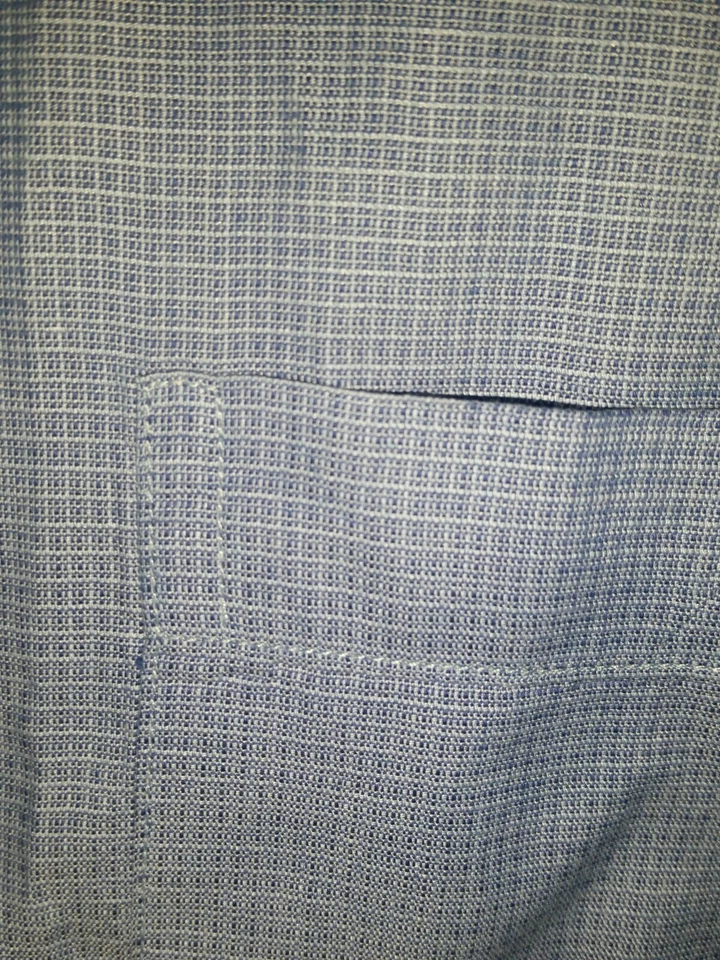 Camisa de Vestir Mondo di Marco Hecha en Italia 16 34/35 Azul Foto 4 de 4