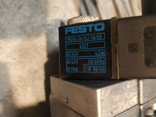 6X FESTO Magnetventil MFH-3-1/4 / 9964 / Spule MSFG-24 4527 - Bild 6 von 6