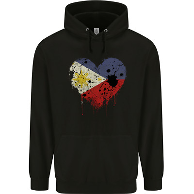 Love Philippines Flag Philipino Day Football Herren Kapuzenpullover