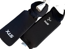 STX Lacrosse Shin Guards Black Slip On Pad Size Large