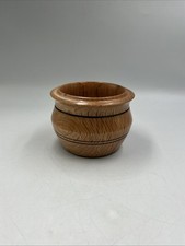 Handcrafted 4  Small Wood Jar/ Trinket Holder