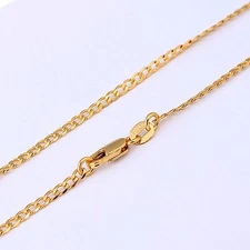 VFK 14K Gold-Filled Thin Cuban Chain 24'' – Elegant Timeless Necklace