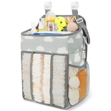 Hanging Diaper Caddy Organizer - Diaper Stacker for Changing Table, Crib, Pla...