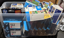 HP Ink Cartridge Mega Lot of 33 NEW Sealed OEM 564 56 57 Black Color Expired