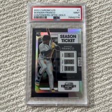 2022 Panini Chronicles Wander Franco Contenders Optic Holo PSA 9 MINT #1 Rookie